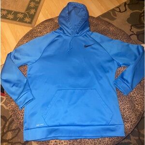 Mens Nike Dri-fit blue hoodie
